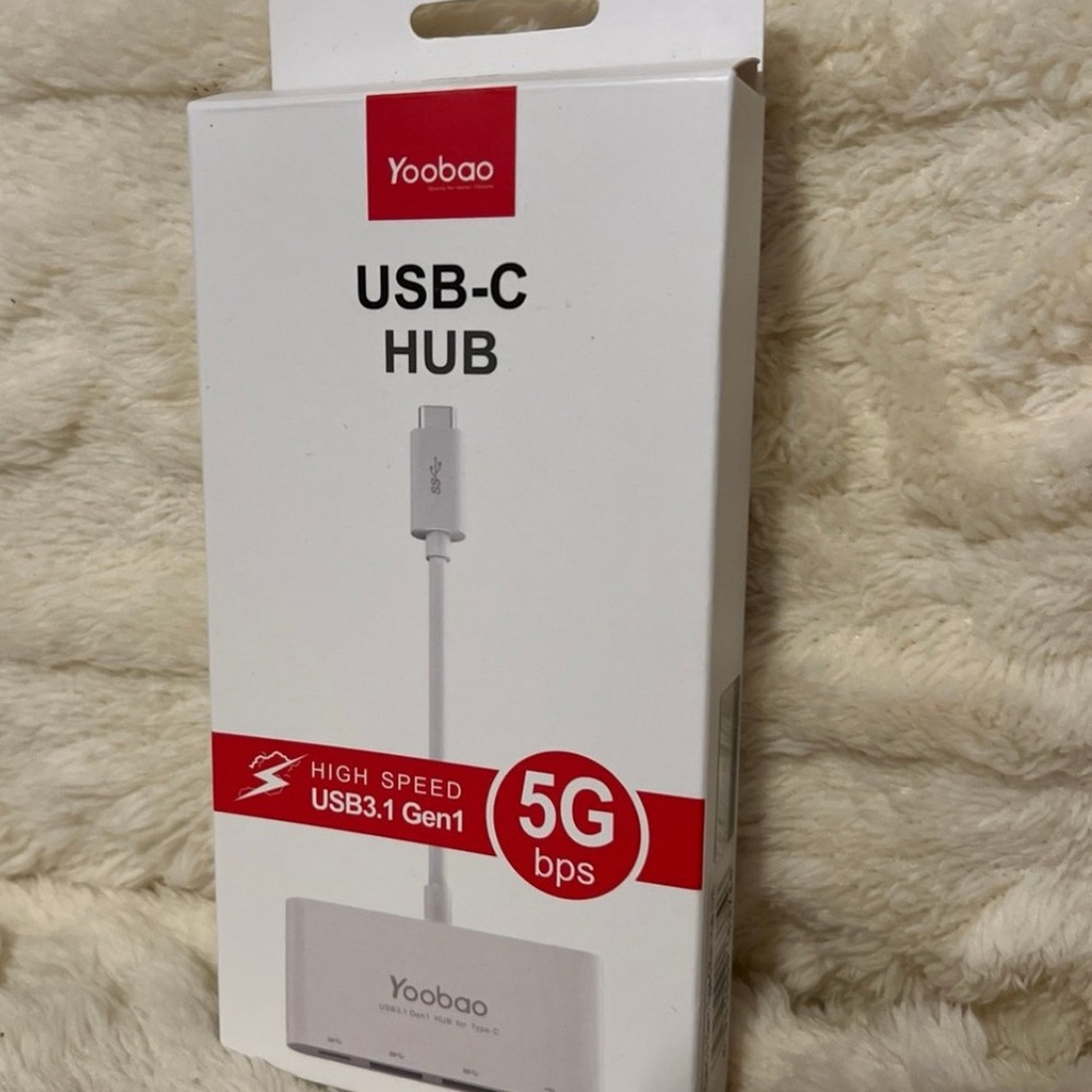 White USB-C Hub Power Adapter